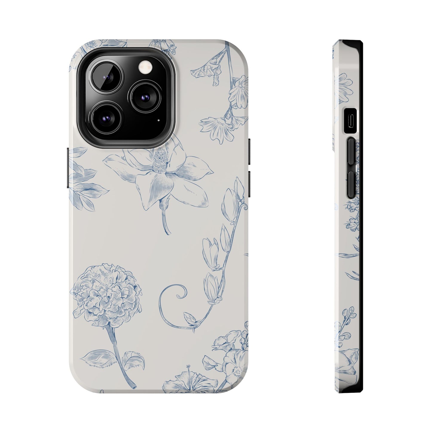 Jasmine Sketch Phone Case – Artistic Design, Slim, Durable & MagSafe Compatible