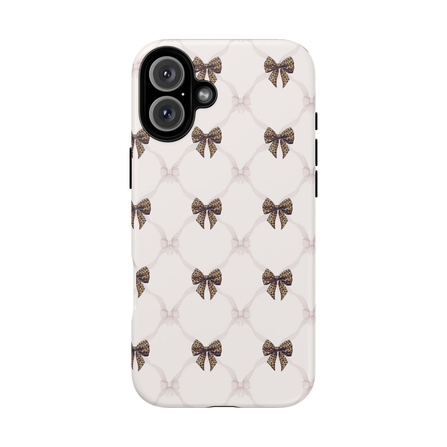 Chic Bow Pattern Phone Case | Elegant Clear Protective Case | Stylish iPhone & Samsung Cover - JGUS