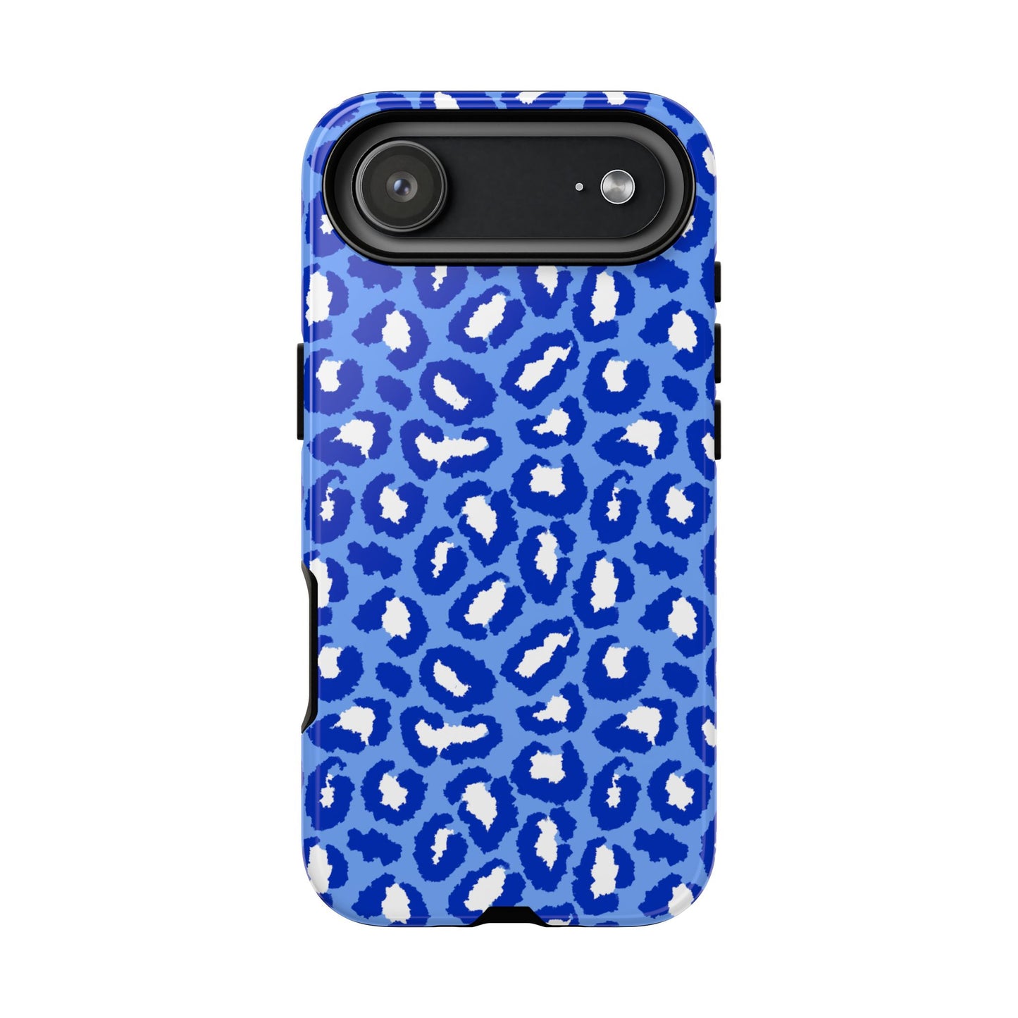 Leopard Vibes - Blue Edition Phone Case for iPhone & Samsung - Stylish & Durable Animal Print Case - JGUS