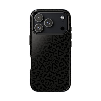 Retro Geometric Vibes Phone Case – 80s 90s Vintage Abstract Pattern for iPhone & Samsung - JGUS
