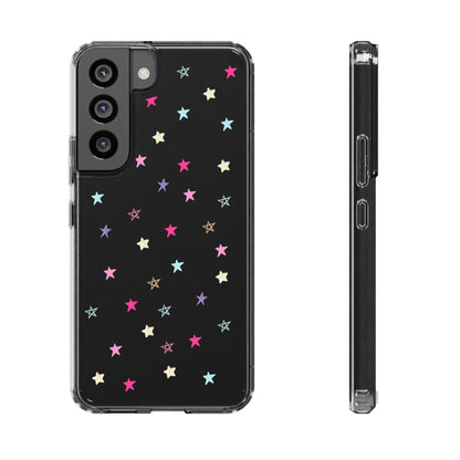 Star Pattern Clear Phone Case