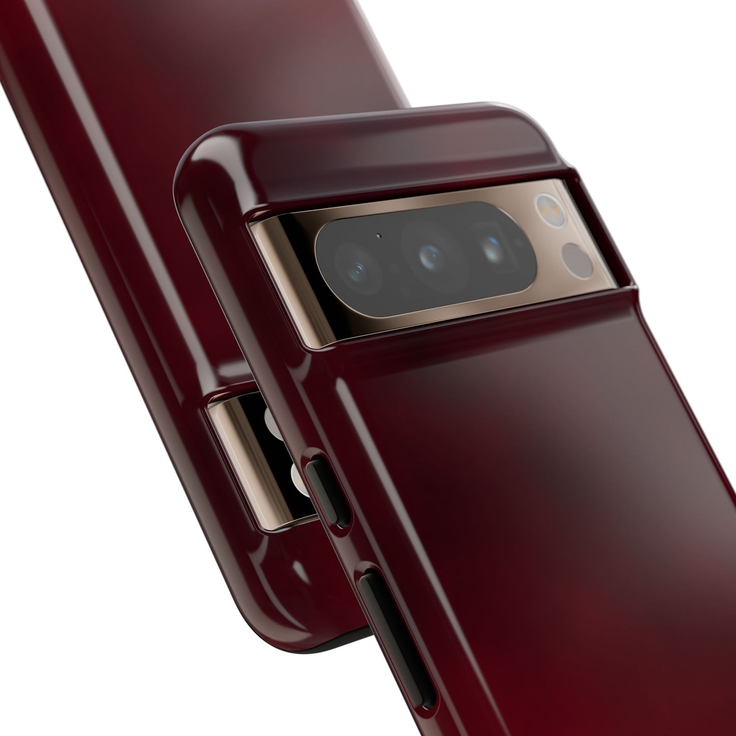 Vintage Burgundy Cherry Phone Case – Elegant Floral Design for iPhone 17 & Samsung Galaxy | Tough Protective Cover - JGUS
