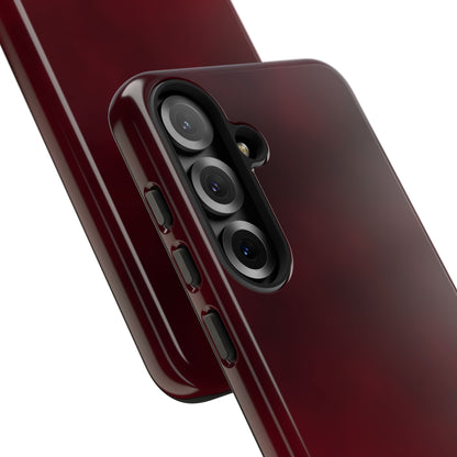Vintage Burgundy Cherry Phone Case – Elegant Floral Design for iPhone 17 & Samsung Galaxy | Tough Protective Cover - JGUS
