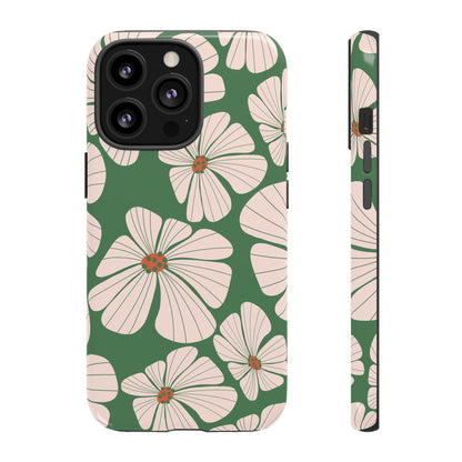 Retro Floral Abstract Phone Case – Vintage 70s & 80s Aesthetic for iPhone & Samsung - JGUS