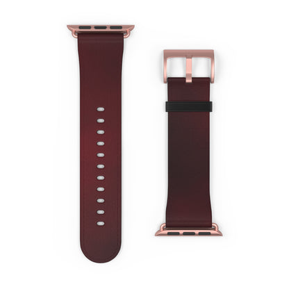 Vintage Burgundy Cherry Apple Watch Band – Sustainable, Stylish, and Comfortable