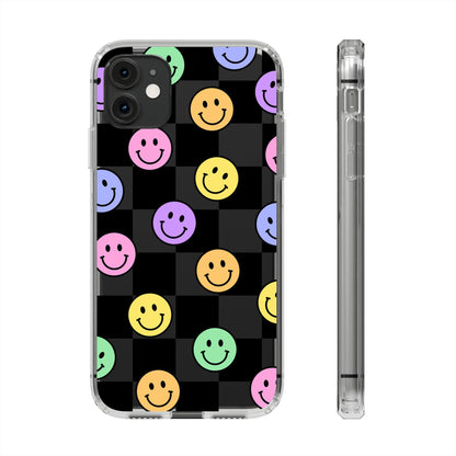 Happy Vibes Clear Phone Case