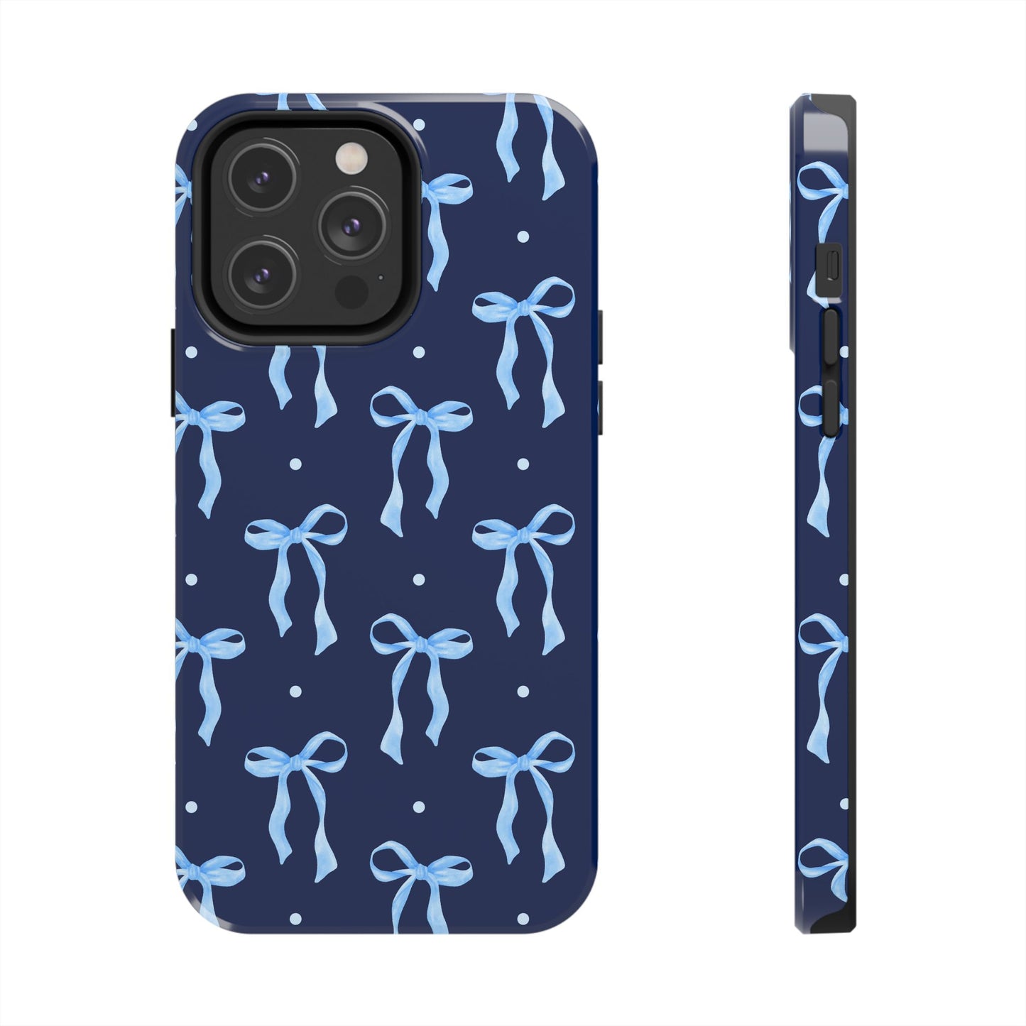 Bows and Blues Phone Case – Cute & Durable Bow Print Case for iPhone & Samsung