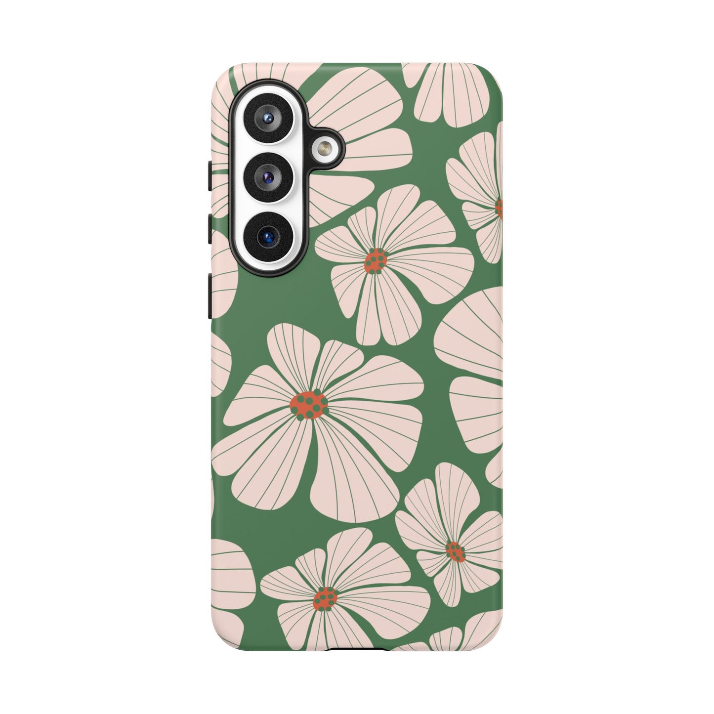 Retro Floral Abstract Phone Case – Vintage 70s & 80s Aesthetic for iPhone & Samsung - JGUS