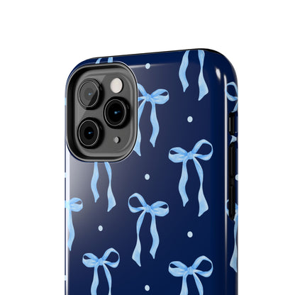Bows and Blues Phone Case – Cute & Durable Bow Print Case for iPhone & Samsung