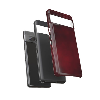 Vintage Burgundy Cherry Phone Case – Elegant Floral Design for iPhone 17 & Samsung Galaxy | Tough Protective Cover - JGUS