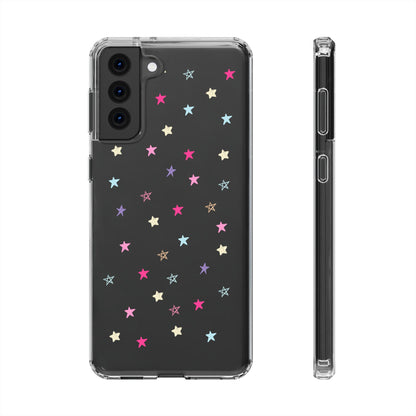 Star Pattern Clear Phone Case