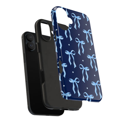 Bows and Blues Phone Case – Cute & Durable Bow Print Case for iPhone & Samsung