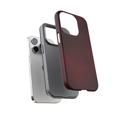 Vintage Burgundy Cherry Phone Case – Elegant Floral Design for iPhone 17 & Samsung Galaxy | Tough Protective Cover - JGUS