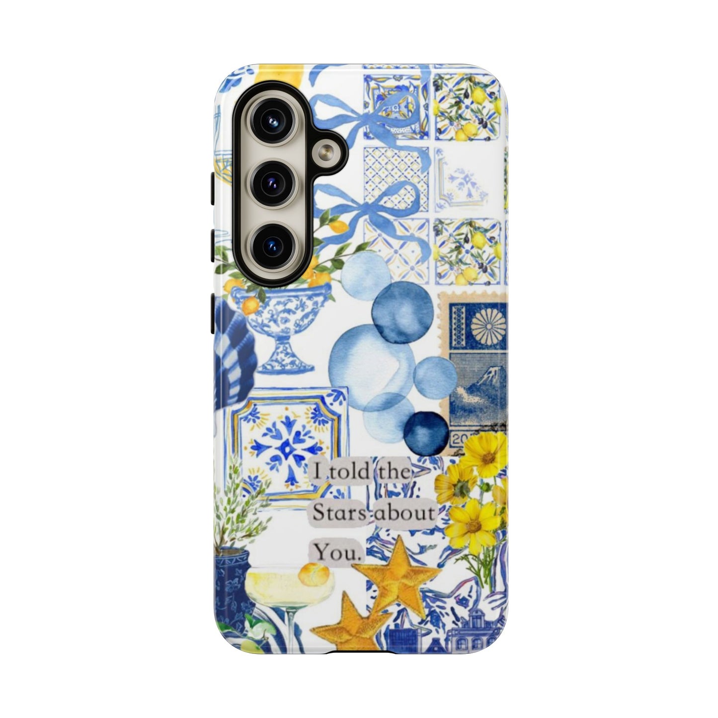 Lemon summertime collage Phone Case