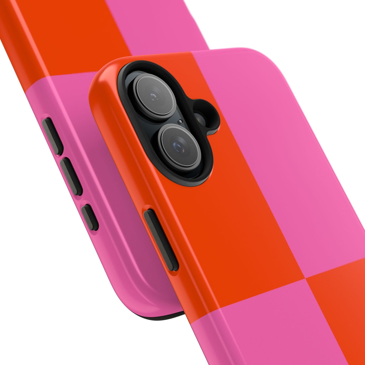 Plaid Sunset Orange & Pink Phone Case