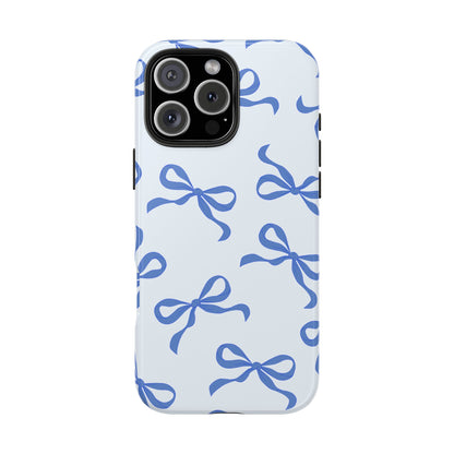 Vintage Blue Bow Phone Case