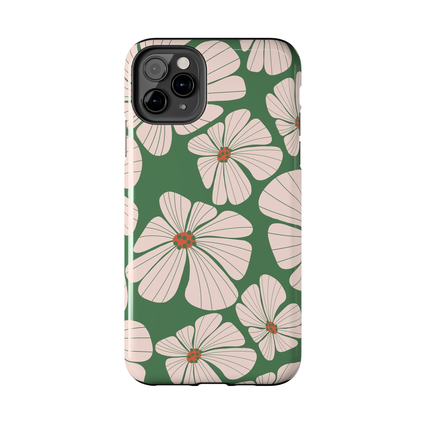 Retro Floral Abstract Phone Case – Vintage 70s & 80s Aesthetic for iPhone & Samsung