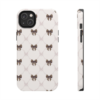 Chic Bow Pattern Phone Case | Elegant Clear Protective Case | Stylish iPhone & Samsung Cover