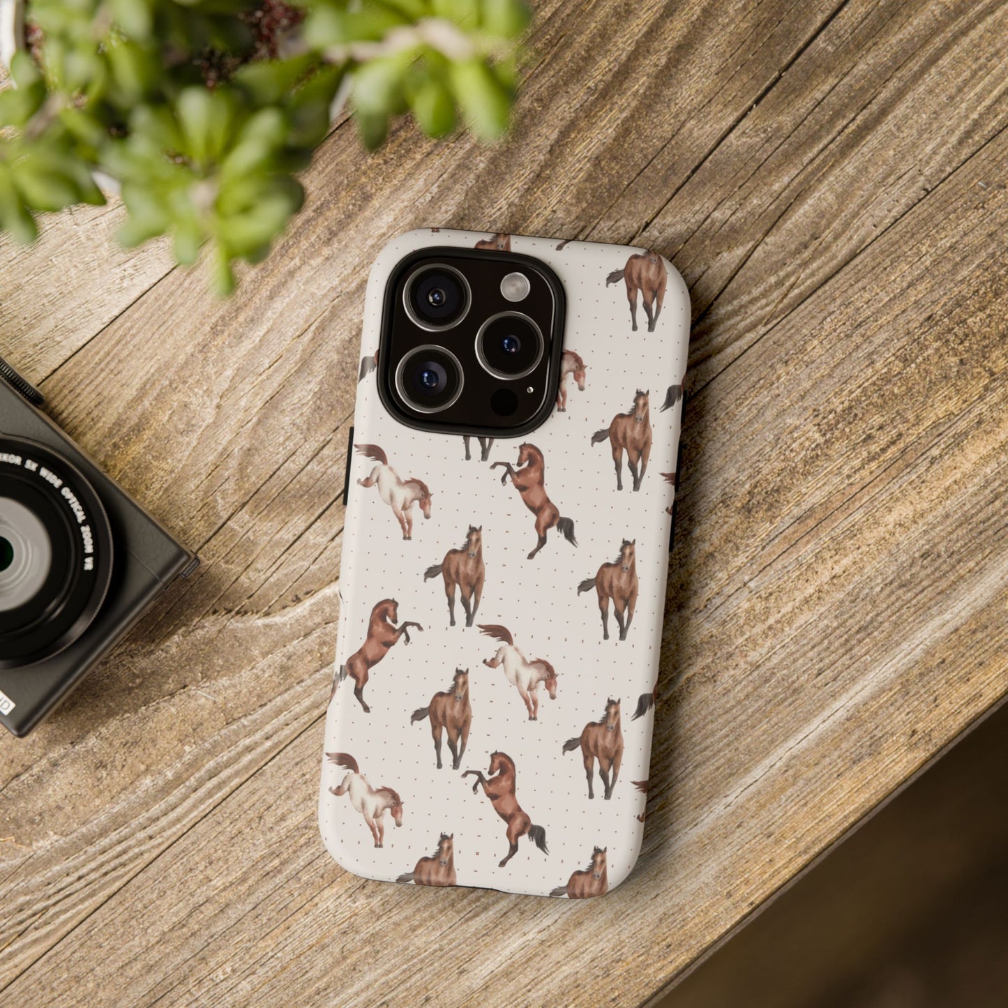 Wild Mustang Horse Pattern Phone Case – Stylish, Protective & Eco-Friendly - JGUS