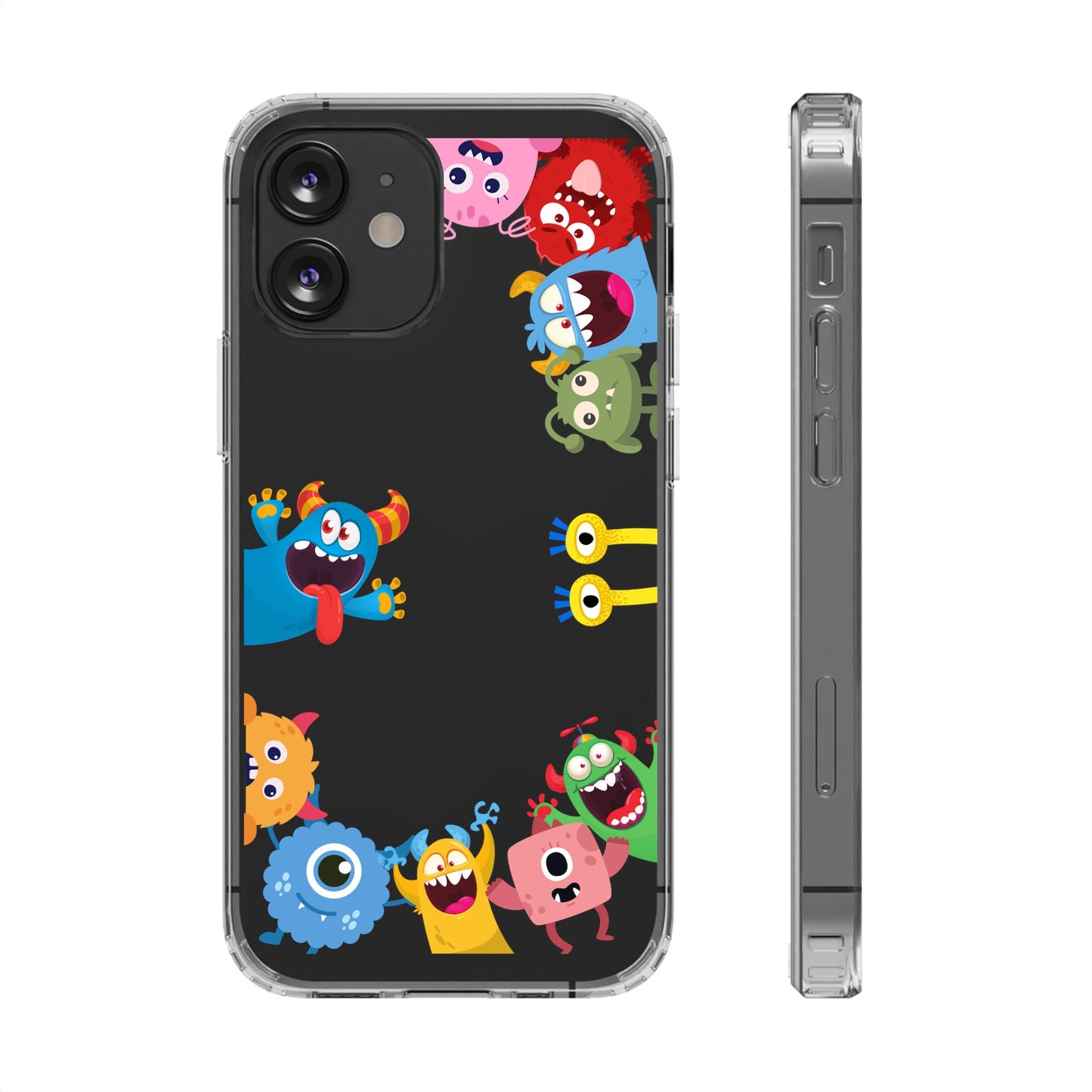 Monster Party Clear Phone Case