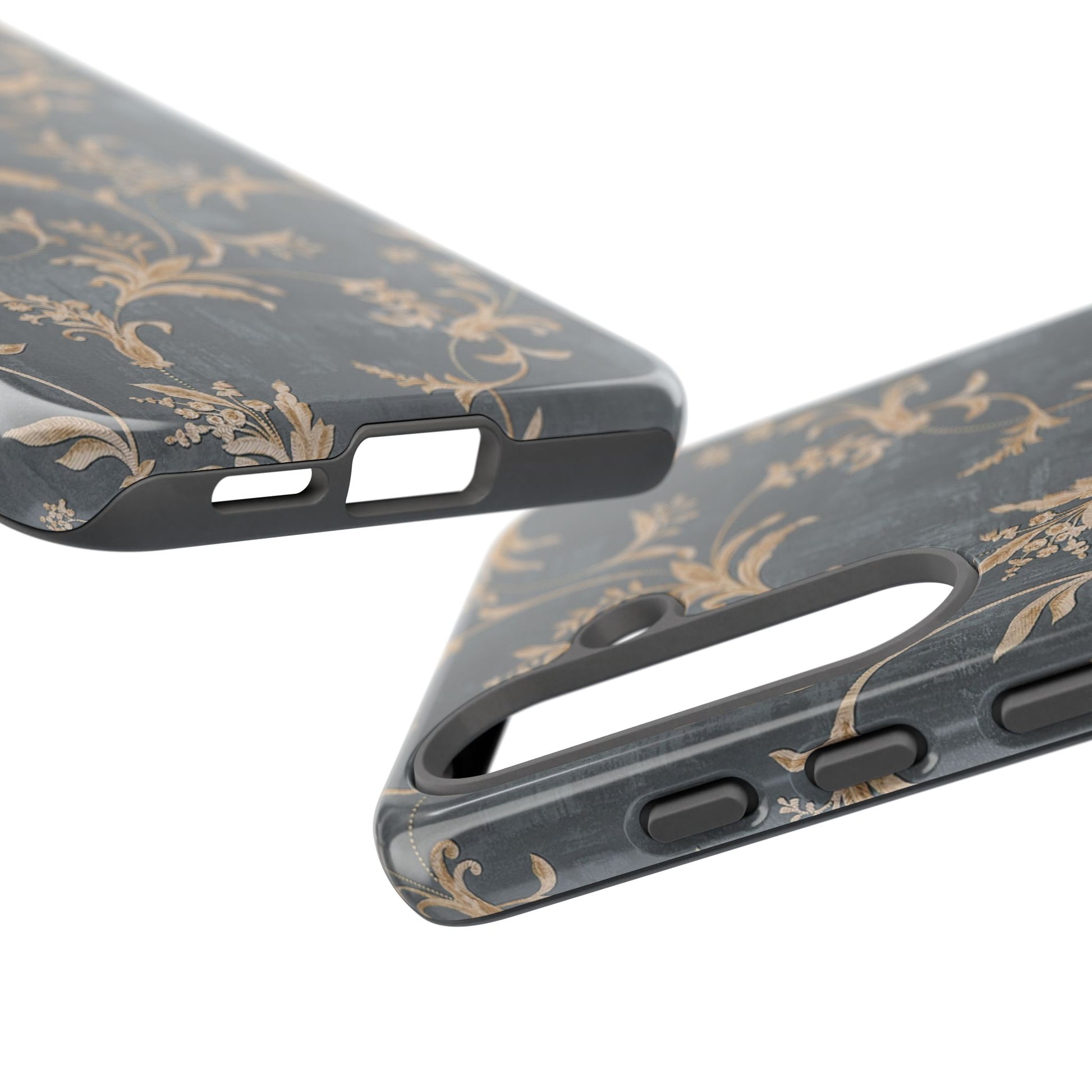 Old-Fashioned Flower Phone Case – Aesthetic Protective Cover for iPhone & Samsung - JGUS