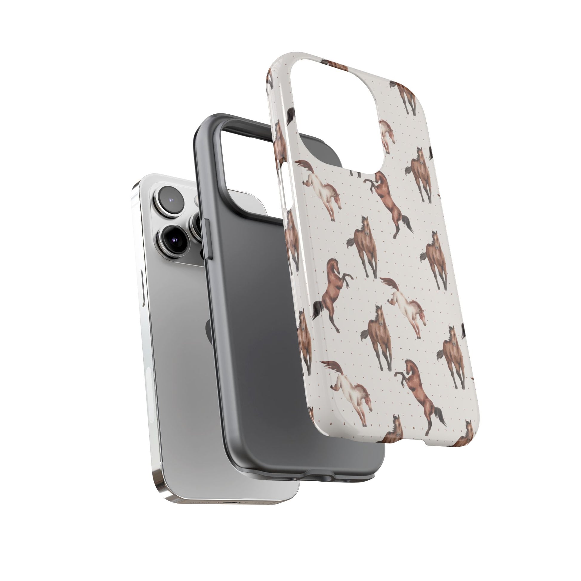Wild Mustang Horse Pattern Phone Case – Stylish, Protective & Eco-Friendly - JGUS