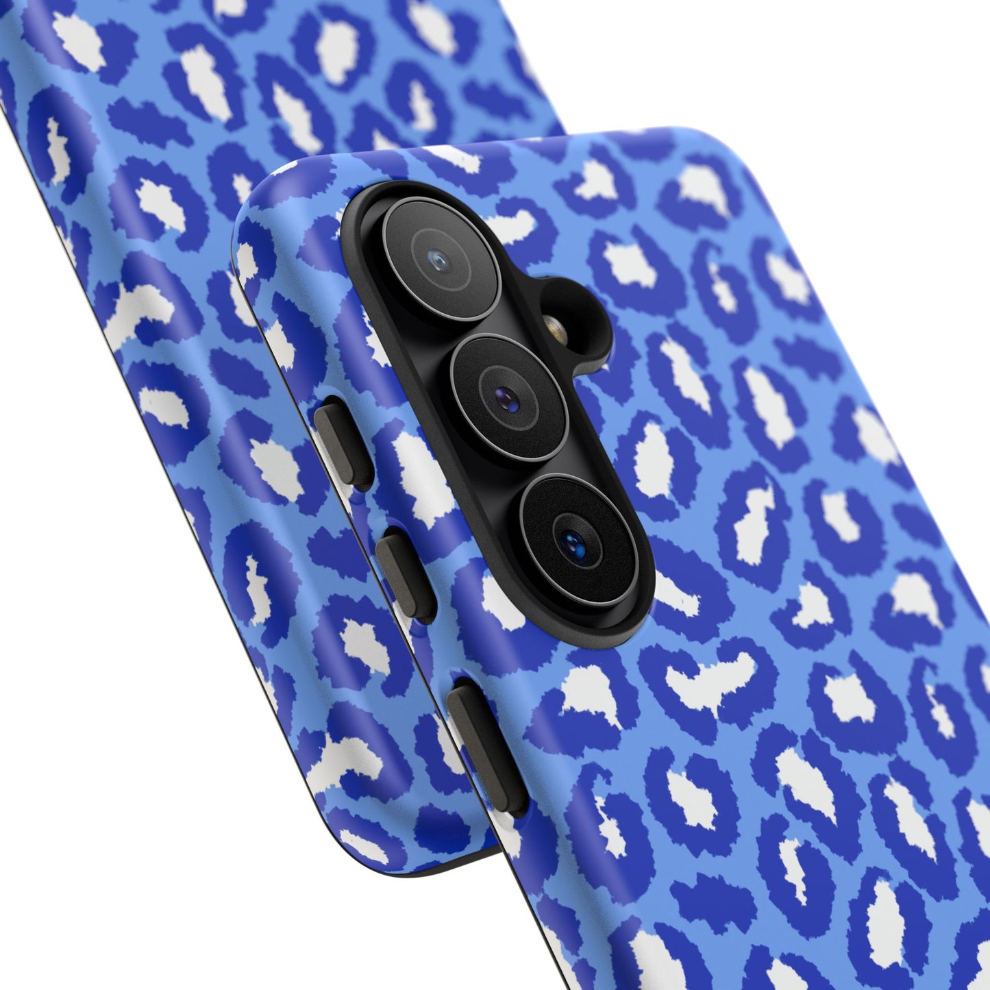Leopard Vibes - Blue Edition Phone Case for iPhone & Samsung - Stylish & Durable Animal Print Case - JGUS