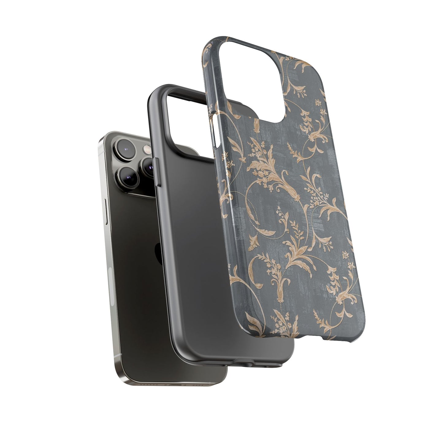 Old-Fashioned Flower Phone Case – Aesthetic Protective Cover for iPhone & Samsung - JGUS