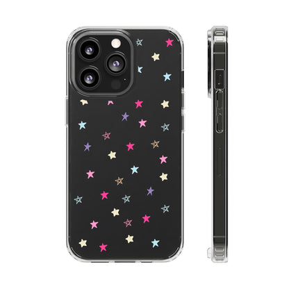 Star Pattern Clear Phone Case