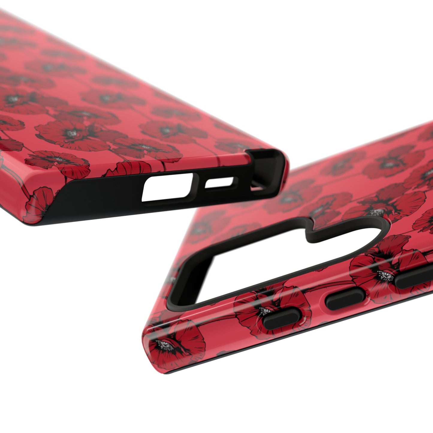 Red Poppy Phone Case for iPhone, Samsung & Google Pixel – Bold Floral Statement Aesthetic - JGUS