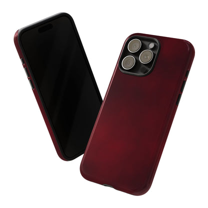 Vintage Burgundy Cherry Phone Case – Elegant Floral Design for iPhone 17 & Samsung Galaxy | Tough Protective Cover - JGUS
