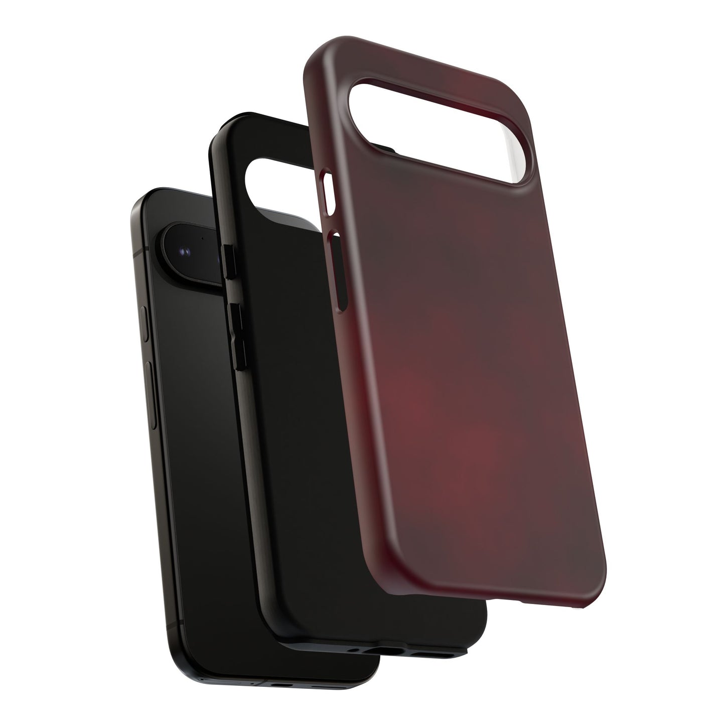 Vintage Burgundy Cherry Phone Case – Elegant Floral Design for iPhone 17 & Samsung Galaxy | Tough Protective Cover - JGUS