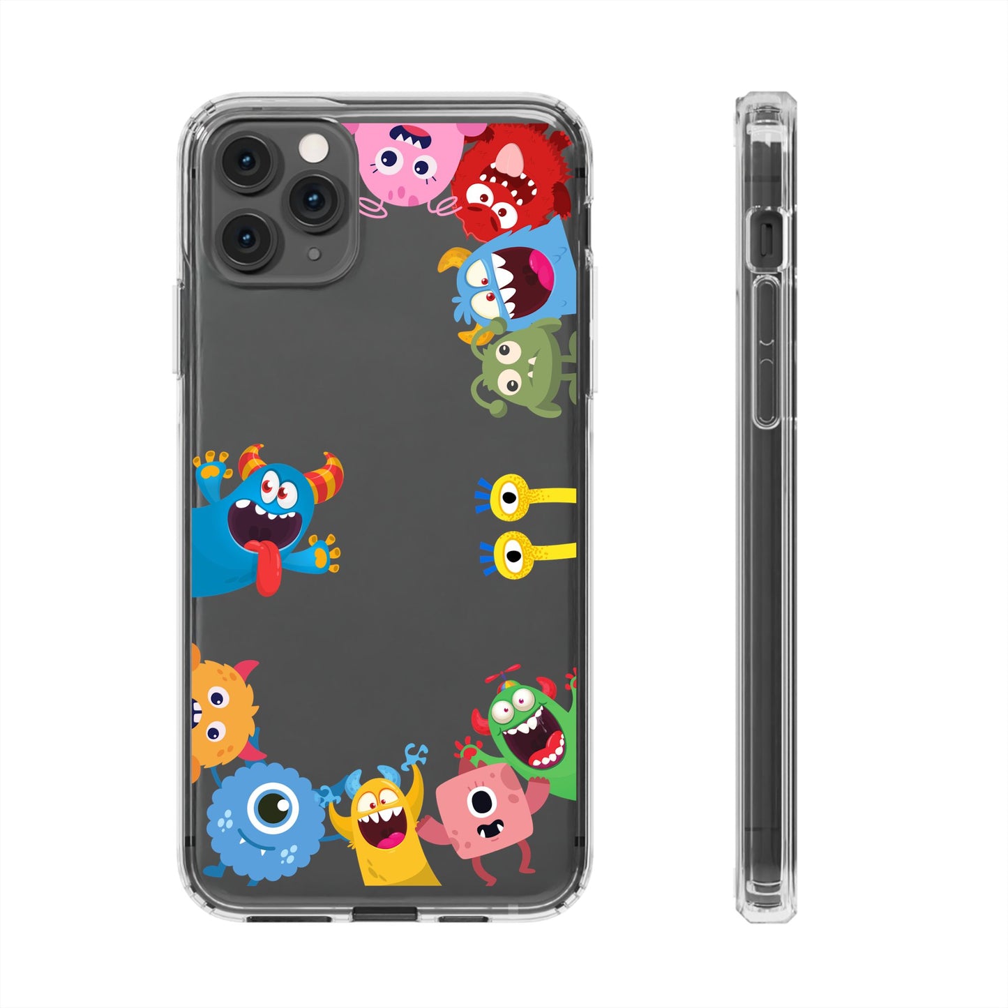 Monster Party Clear Phone Case