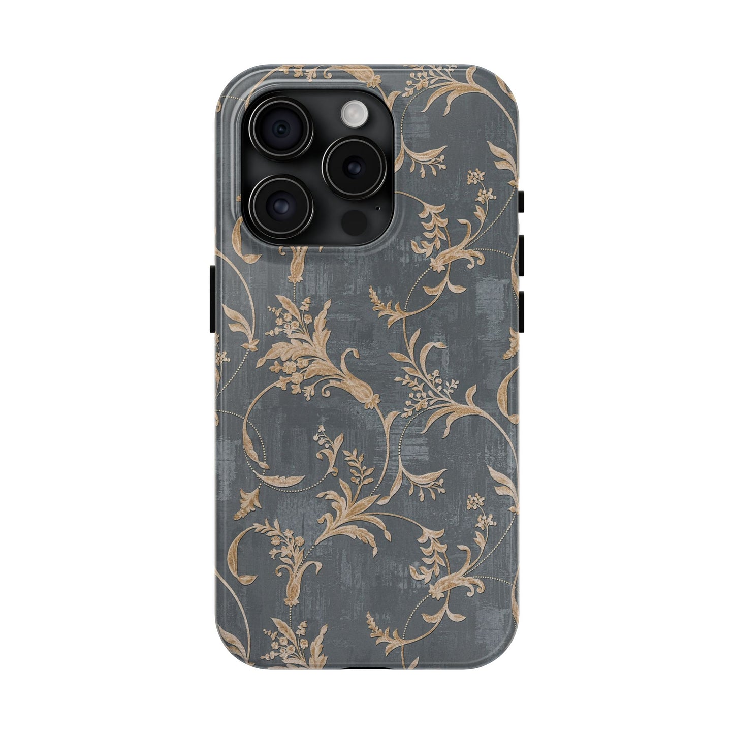 Old-Fashioned Flower Phone Case – Aesthetic Protective Cover for iPhone & Samsung