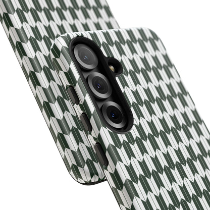Green Harmony Geometric Phone Case – Durable, Slim, and MagSafe Compatible - JGUS