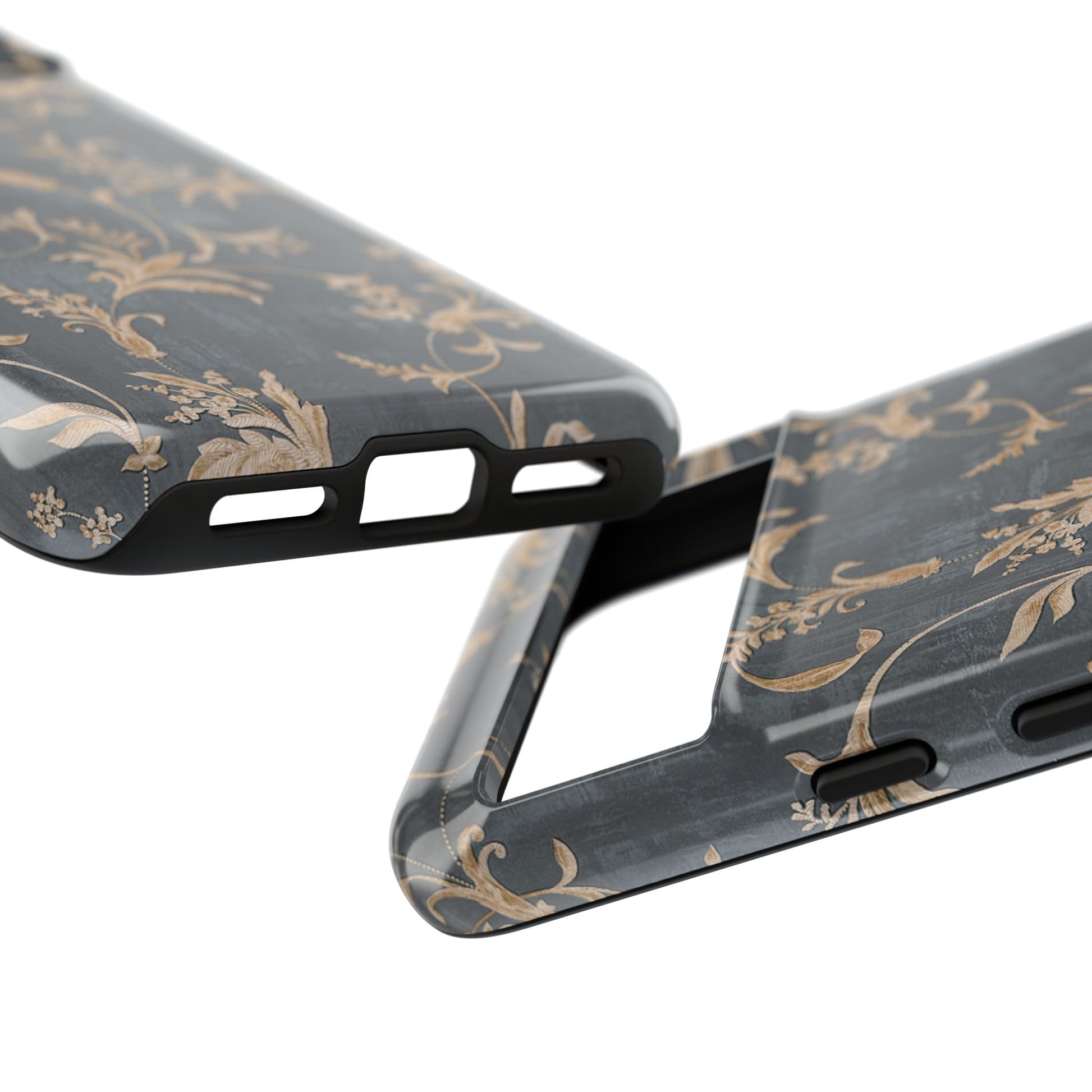 Old-Fashioned Flower Phone Case – Aesthetic Protective Cover for iPhone & Samsung - JGUS
