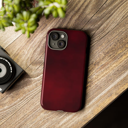 Vintage Burgundy Cherry Phone Case – Elegant Floral Design for iPhone 17 & Samsung Galaxy | Tough Protective Cover - JGUS