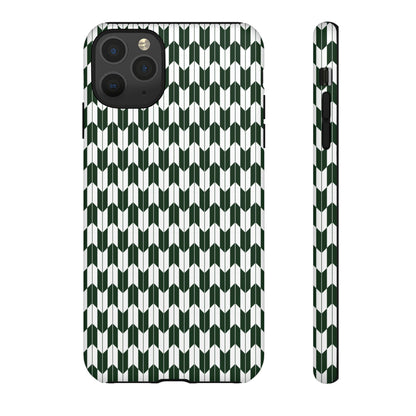Green Harmony Geometric Phone Case – Durable, Slim, and MagSafe Compatible - JGUS