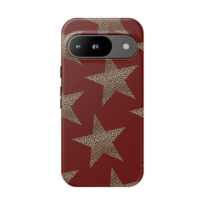 Leopard Star Luxe - Burgundy Edition | Aesthetic Coquette Phone Case for iPhone & Galaxy - JGUS