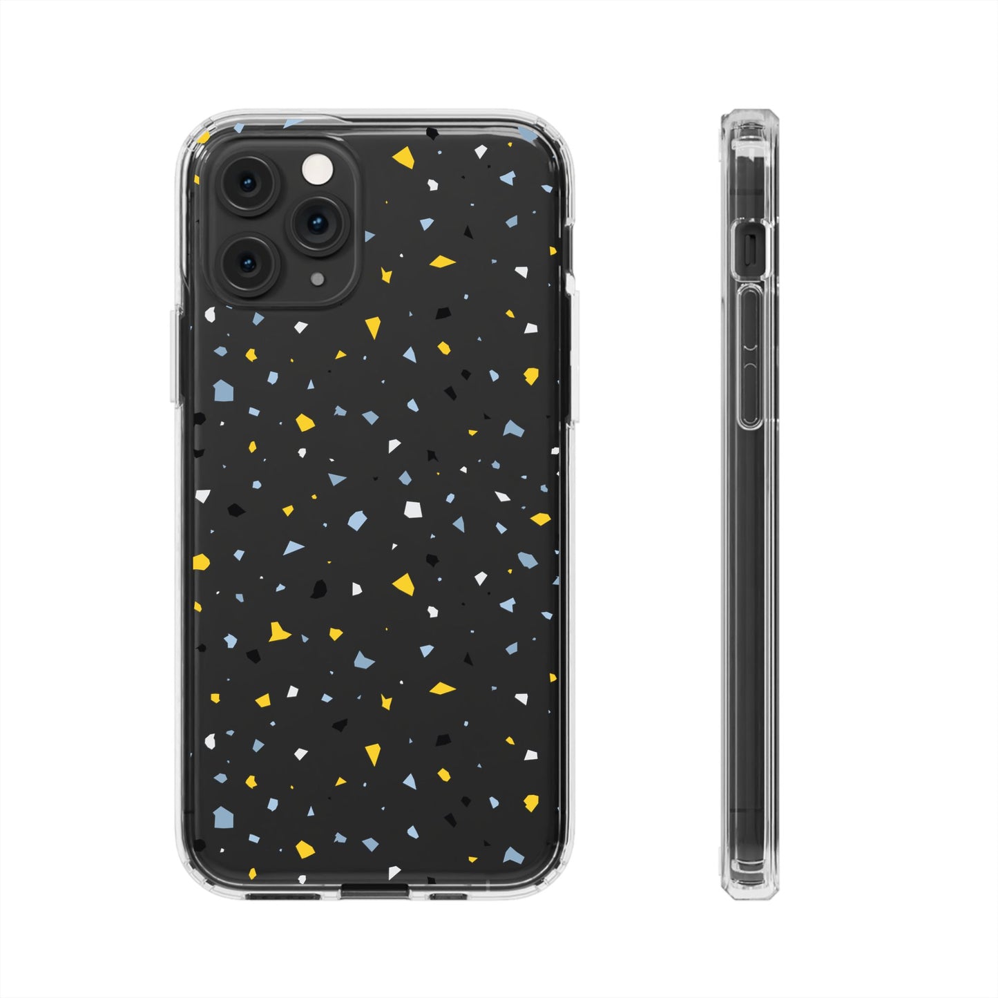 Terrazzo Chic Clear Phone Cases