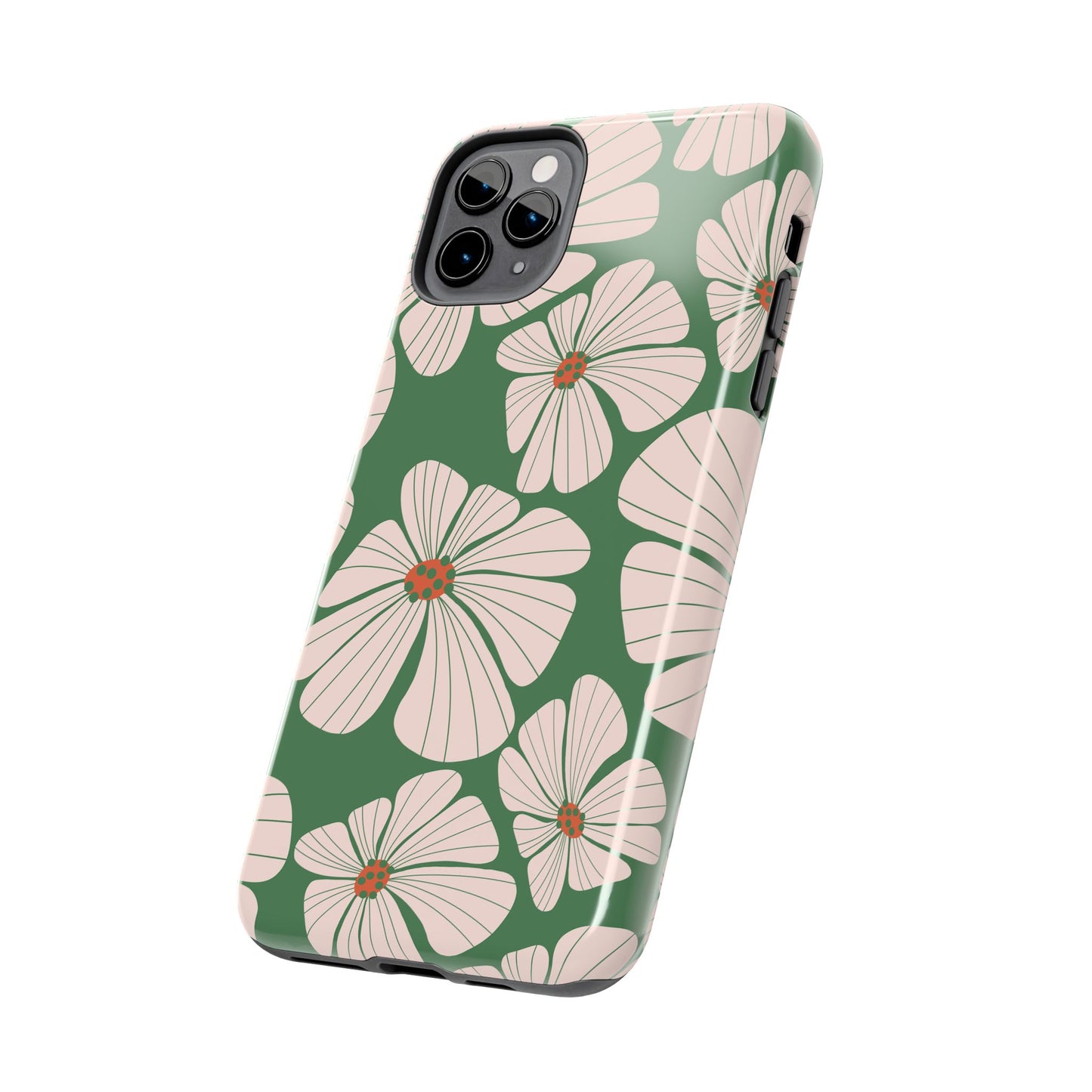 Retro Floral Abstract Phone Case – Vintage 70s & 80s Aesthetic for iPhone & Samsung