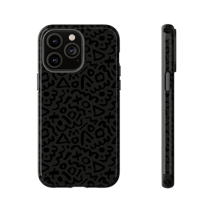 Retro Geometric Vibes Phone Case – 80s 90s Vintage Abstract Pattern for iPhone & Samsung - JGUS