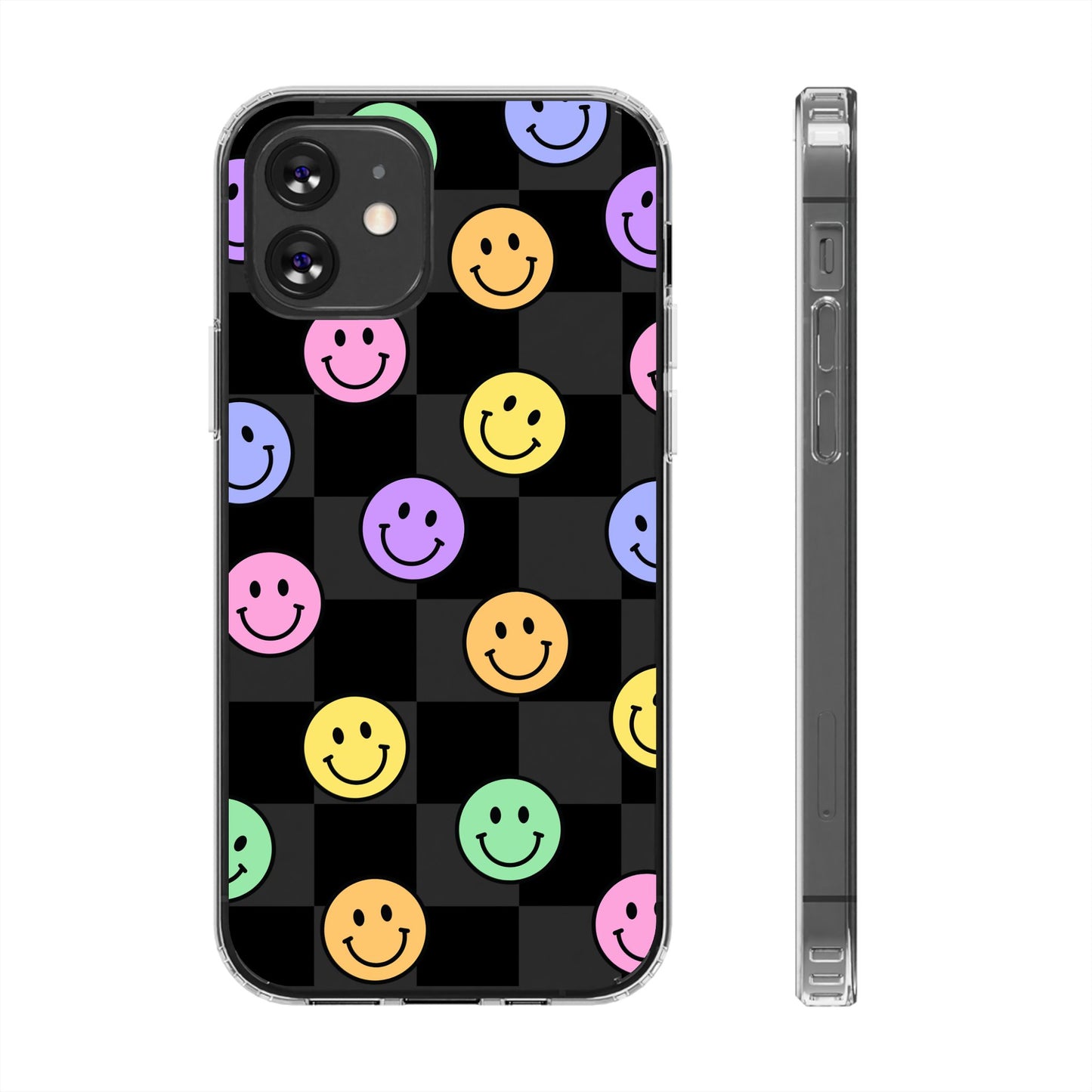 Happy Vibes Clear Phone Case