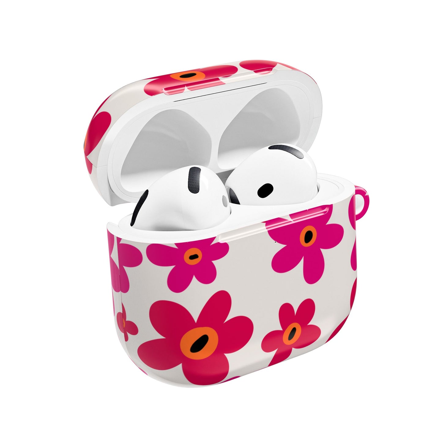 Abstract Florals Shockproof & Scratch-Resistant AirPods Case – Wireless Charging Compatible