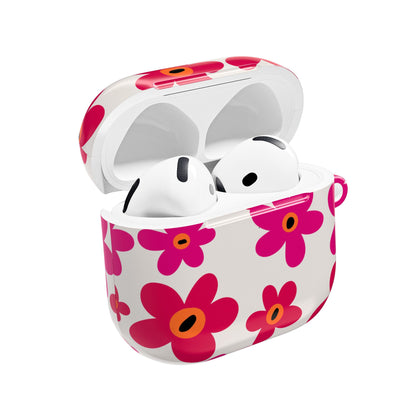 Abstract Florals Shockproof & Scratch-Resistant AirPods Case – Wireless Charging Compatible