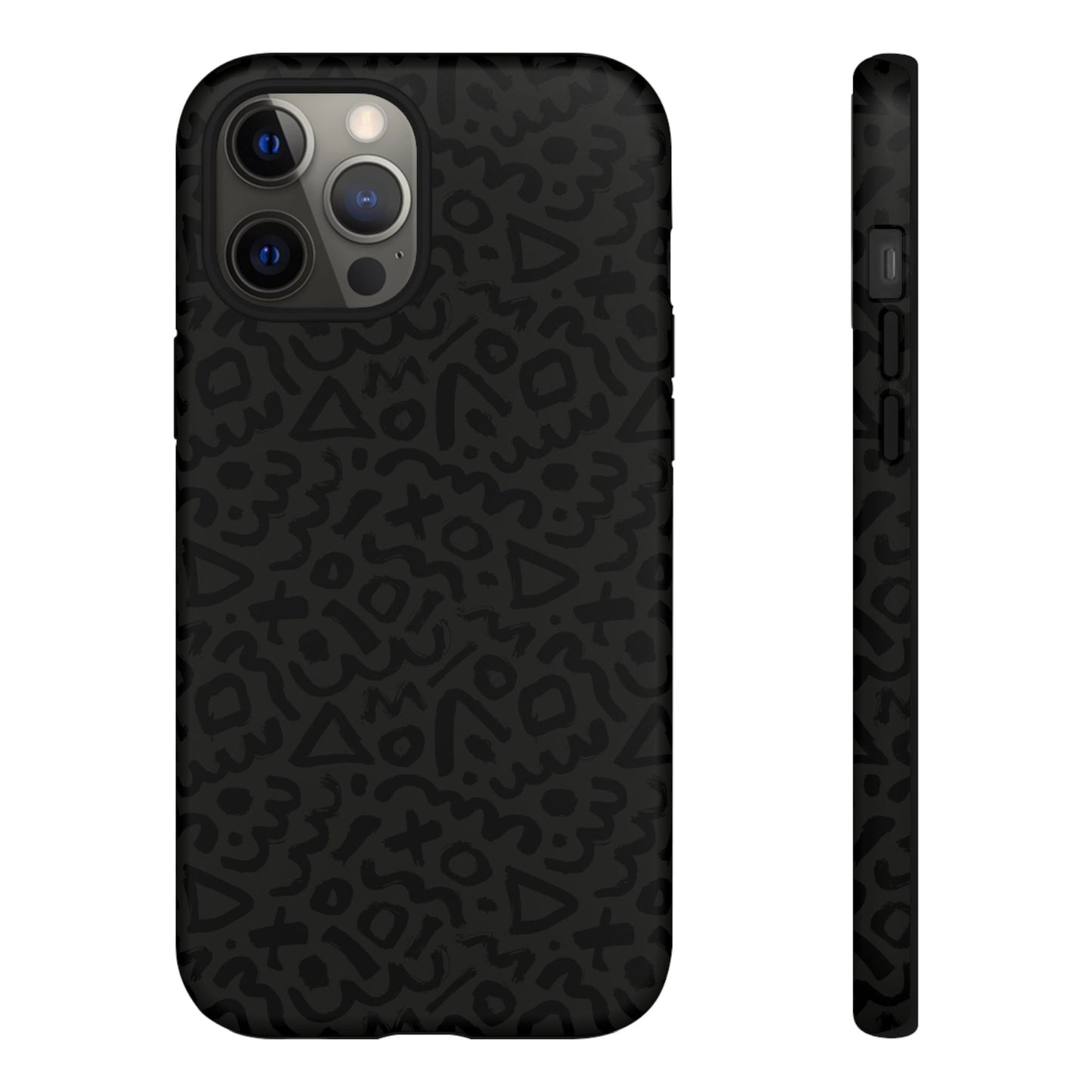 Retro Geometric Vibes Phone Case – 80s 90s Vintage Abstract Pattern for iPhone & Samsung - JGUS