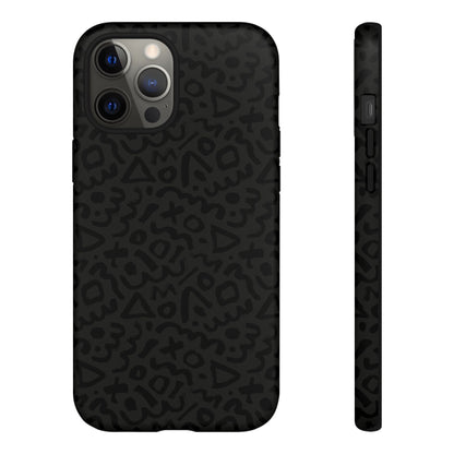 Retro Geometric Vibes Phone Case – 80s 90s Vintage Abstract Pattern for iPhone & Samsung - JGUS