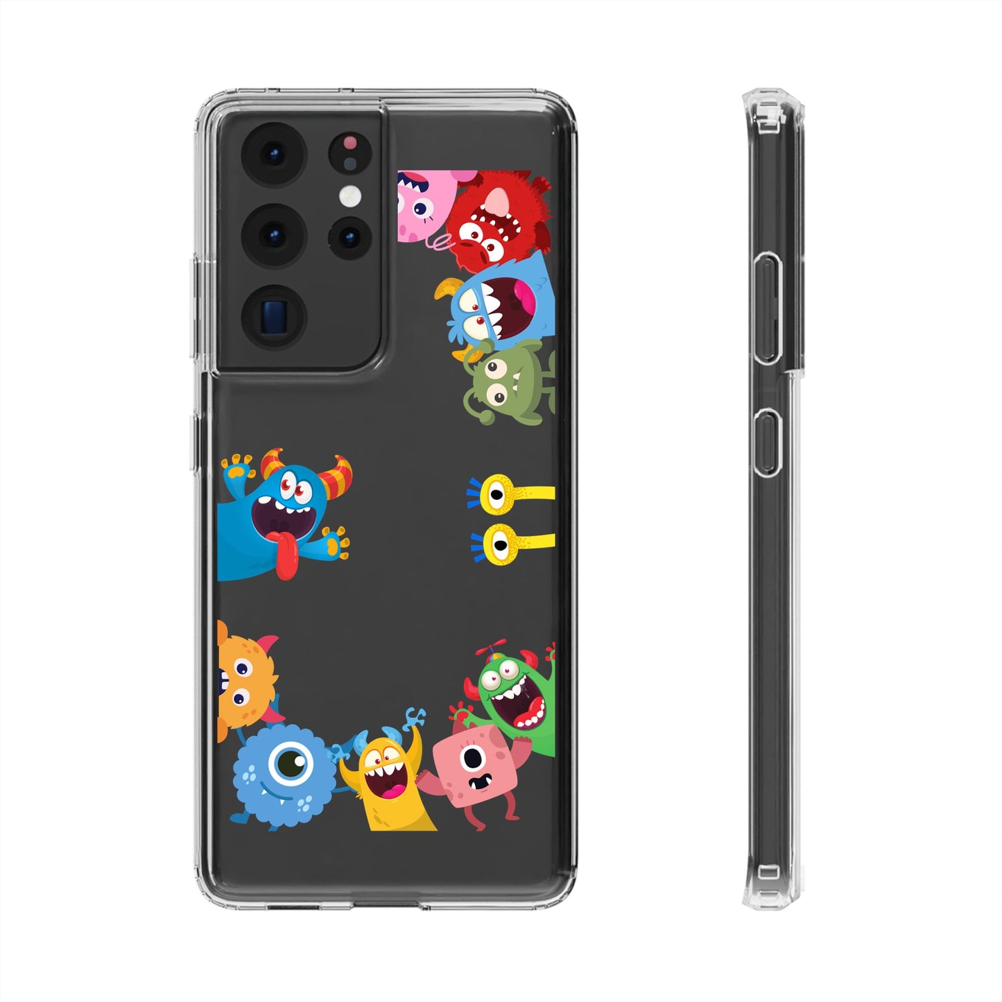 Monster Party Clear Phone Case