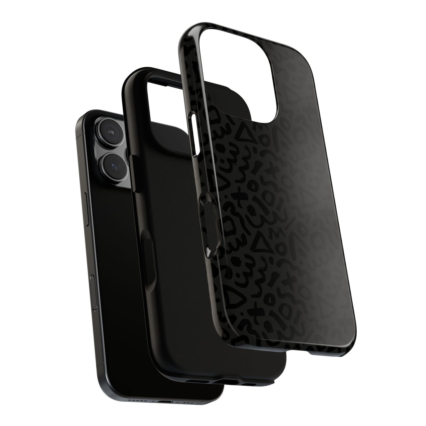 Retro Geometric Vibes Phone Case – 80s 90s Vintage Abstract Pattern for iPhone & Samsung - JGUS