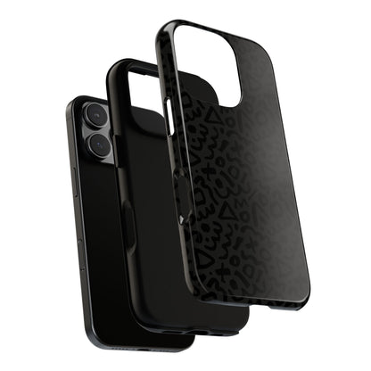 Retro Geometric Vibes Phone Case – 80s 90s Vintage Abstract Pattern for iPhone & Samsung - JGUS
